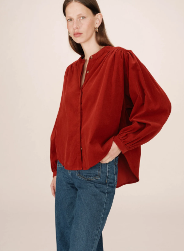 Blouse Suri en velours GRACE AND MILA