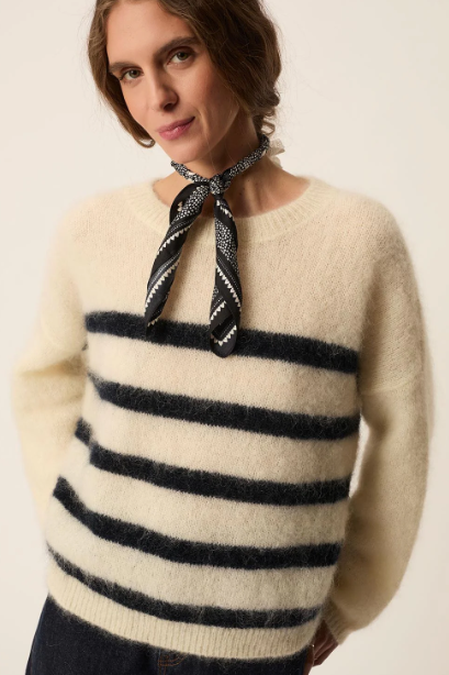 Pull Aleo marine DES PETITS HAUTS