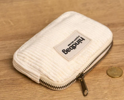 Porte-monnaie Lili Velours Beige HINDBAG