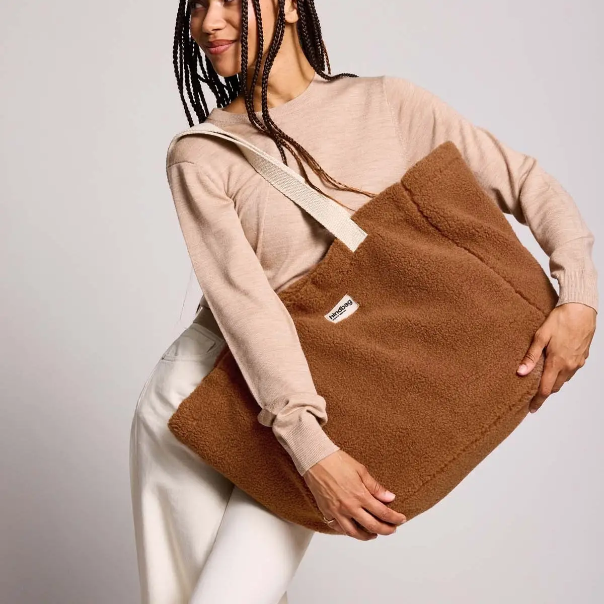 Sac cabas Claude teddy brun HINDBAG