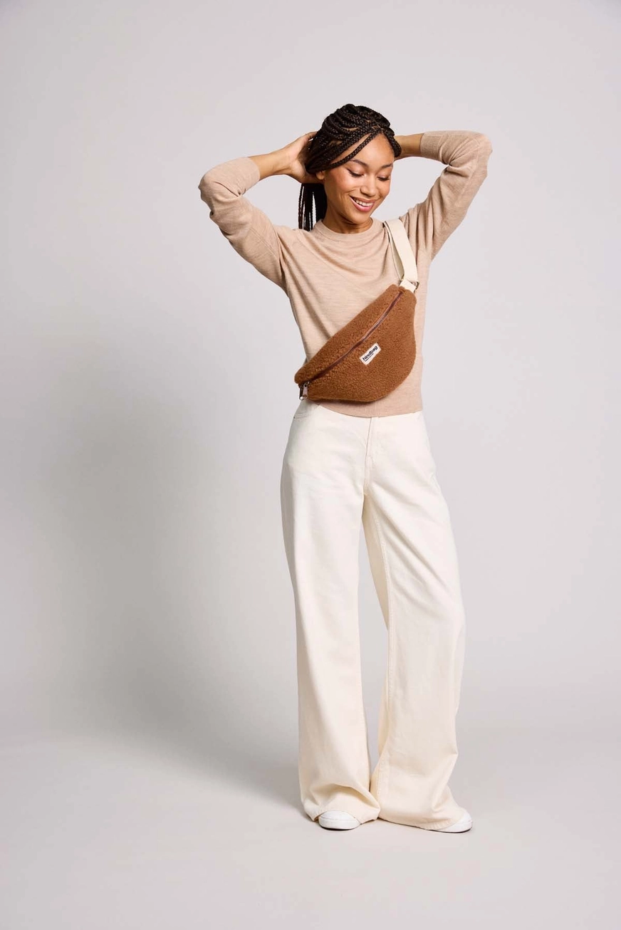 Sac banane Olivia teddy brun HINDBAG