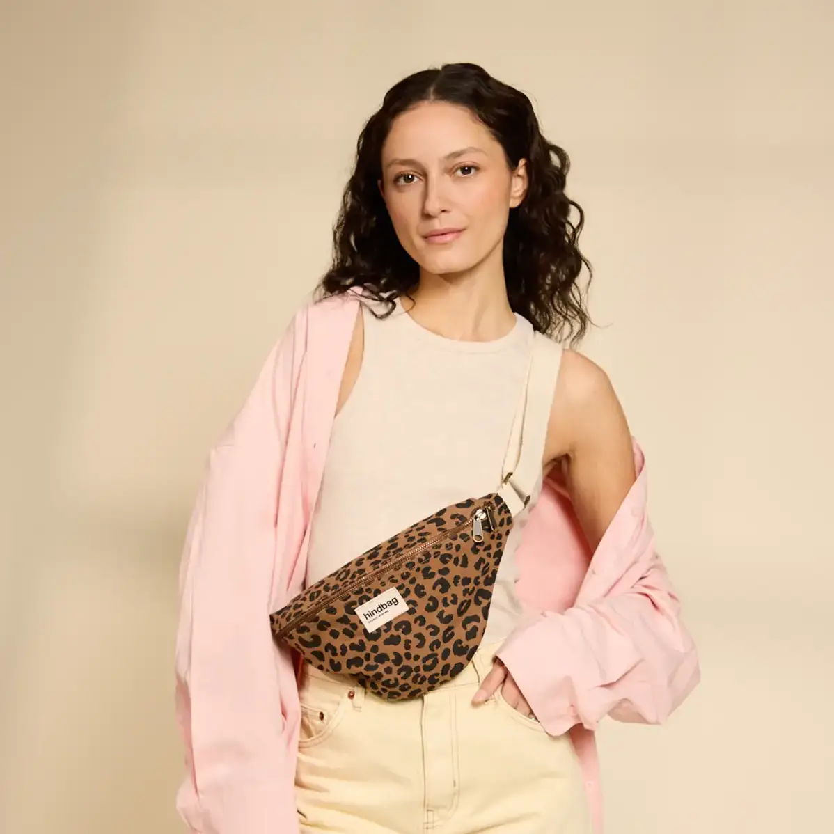 Sac banane Olivia léopard canelle HINDBAG