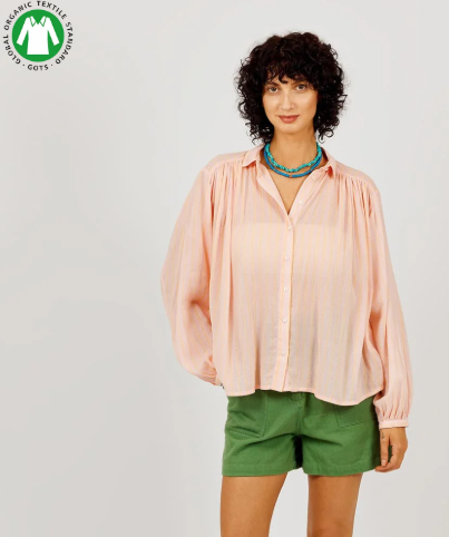 Chemise rayures fluo rose A.P