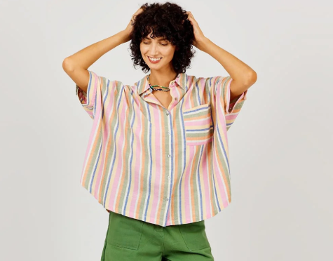 Chemise rayée multico Bayadères A.P