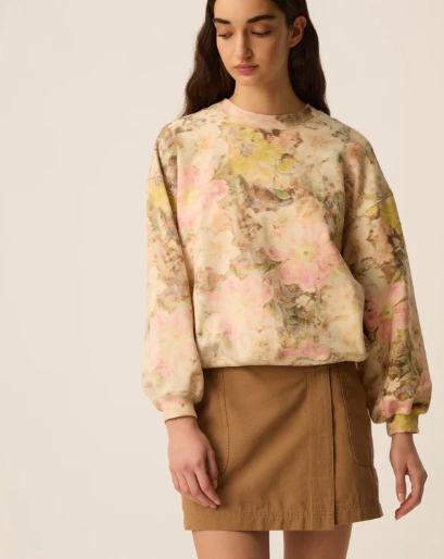 Sweat Joeme fleurs DES PETITS HAUTS